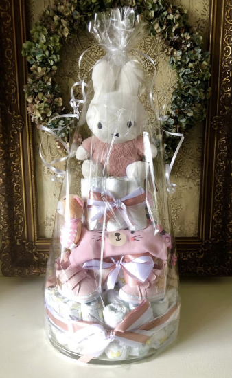 Luiertaart meisje roze