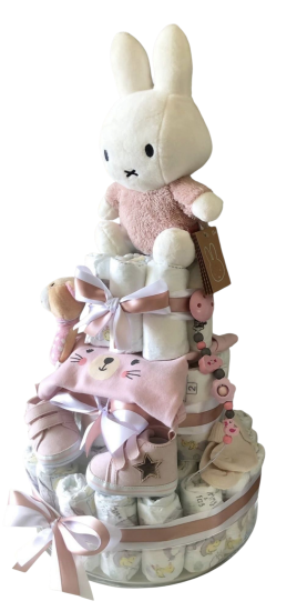 Luiertaart meisje roze