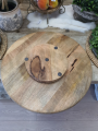 Rond houten draaiplateau