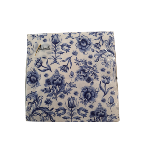 Servetten Bloemen delfs