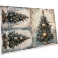 Reispapier Kerstboom A4