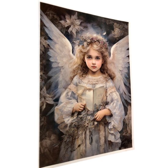 Reispapier Kerstengel A4