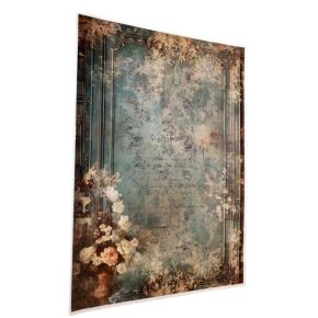 Reispapier Antiekblauw A4