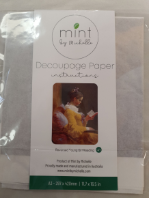 Reispapier A3 Lezend Meisje