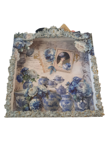 Brocante kijkast 3 D