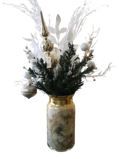 Glazen sierpot decoratief