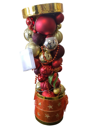 Opgemaakte kerstdecoratie