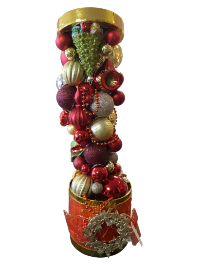 Opgemaakte kerstdecoratie