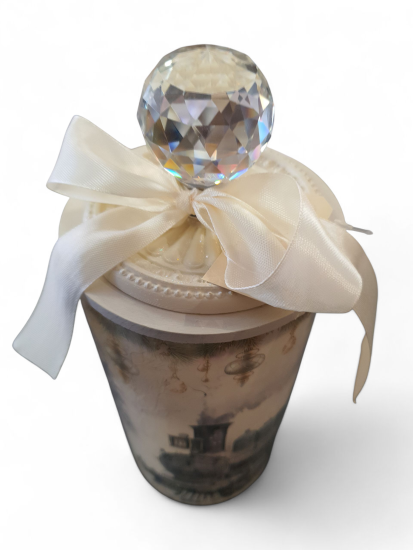 Voorraadpot kerstmotief