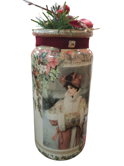 Kerst Voorraadpot dame