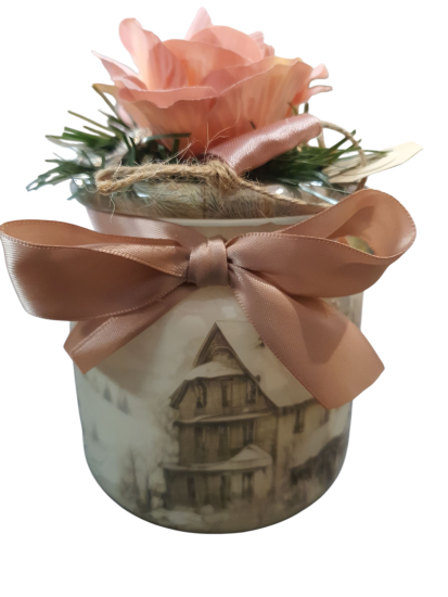 Kerst  glazen Voorraadpotje