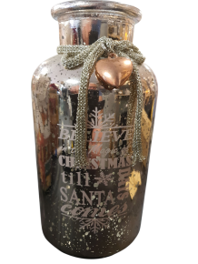 Kerst vaas Champagne kleur