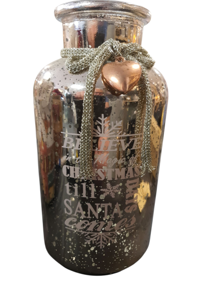 Kerst vaas Champagne kleur