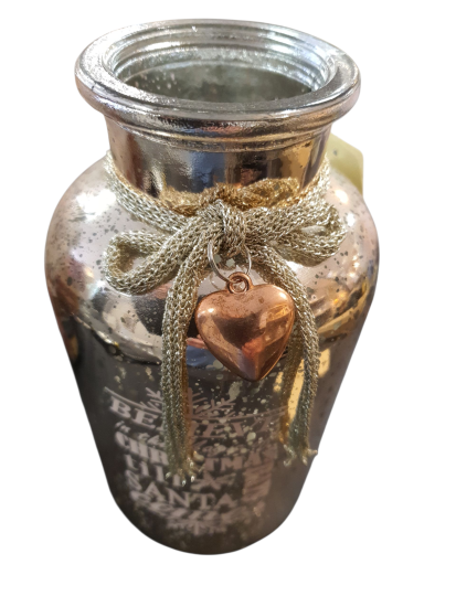 Kerst vaas Champagne kleur