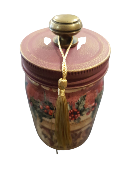 Kerst Voorraadpotje engelen motief