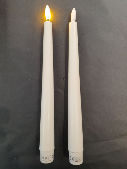 Set witte  Led kaarsen