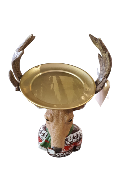Kerst Rendier met schaal