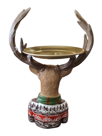 Kerst Rendier met schaal