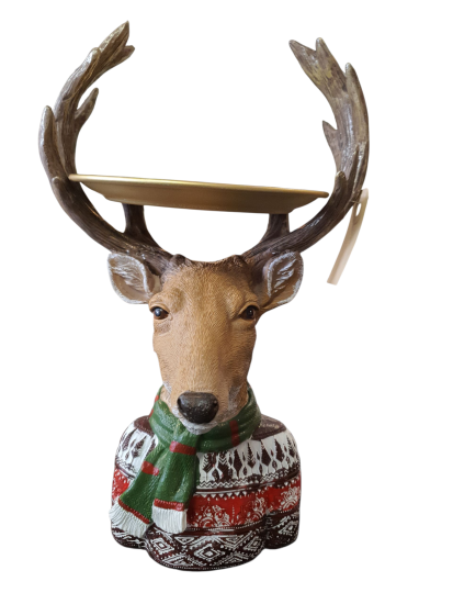 Kerst Rendier met schaal