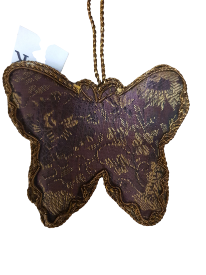 Luxe kerstdecoratie vlinder blingbling