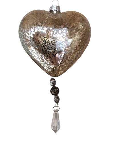 Kerstdecoratie hartje engelen