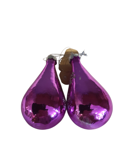 Kersthang pegel paars blingbling