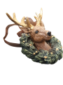 Kersthanger Hert 11 cm Groen Polyresin