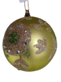 Grote groene kerstbal blingbling