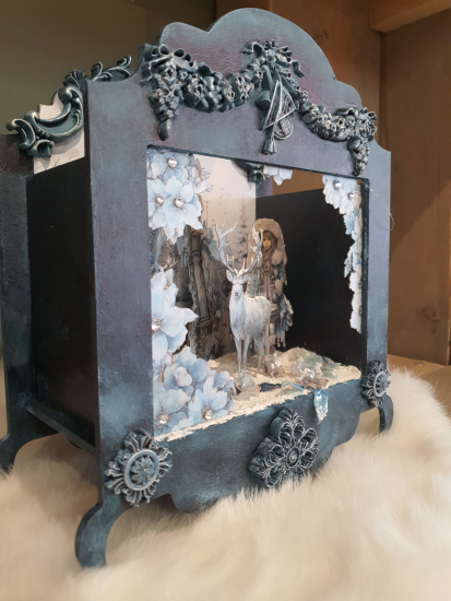 Kerst kijkastje 3D met verlichting 