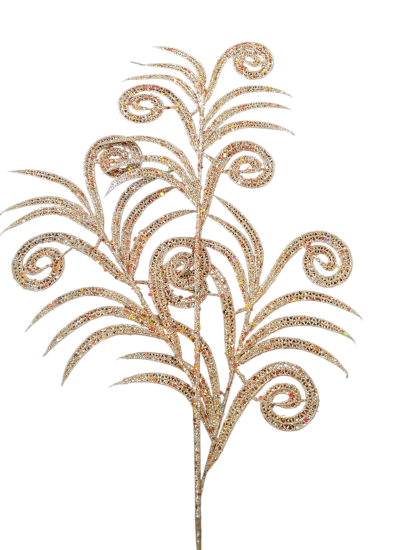 Kersttak goud met rood blingbling 70x35 cm