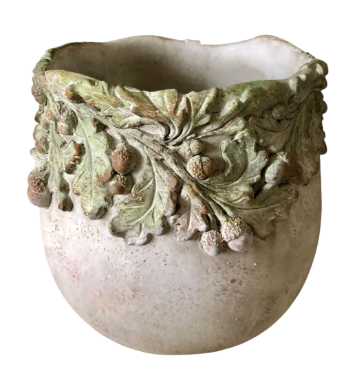 Clayre & Eef Bloempot Ø 13x12 cm Beige Steen