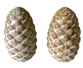 Dennenappel keramiek groen