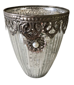 Theelicht zilverkleurige