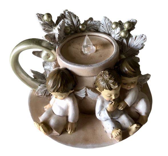 Led kandelaar met engelen