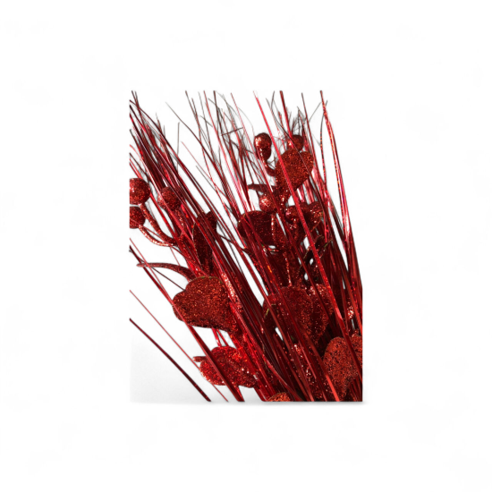 Kersttak glitter rood 78 cm