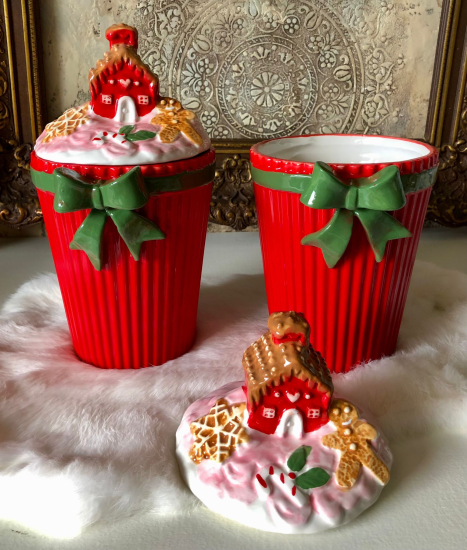 Kerst Voorraadpot rood