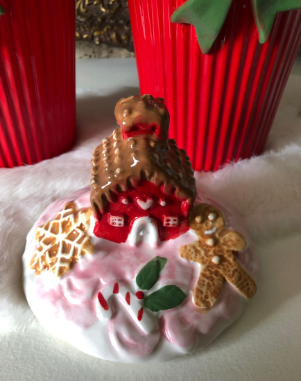 Kerst Voorraadpot rood