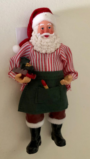 Hanger kerstman met treintje