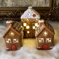 Gingerbread huisje met verlichting
