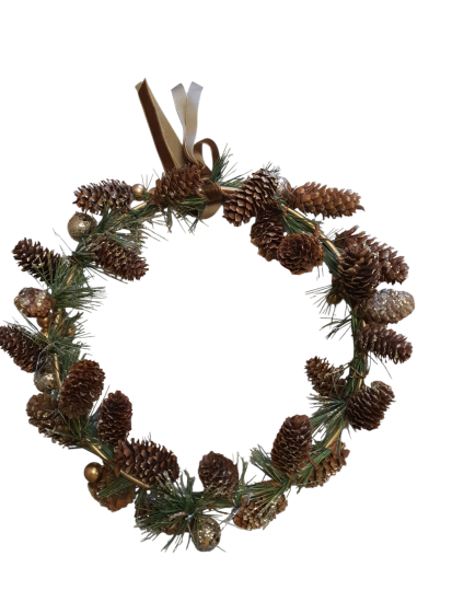 Krans dennenappel 28 cm