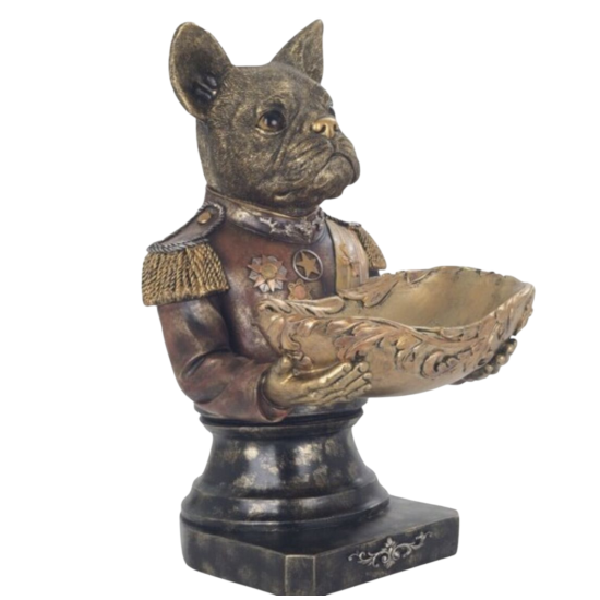 Buste Hond met Schaal