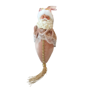 Decoratie hanger kerstman roze