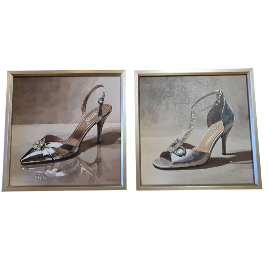 Decoratie lijst met schoen 40x40x3