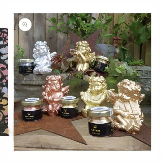 Posh Chalk Metallic Pigmentpoeders - Rood Magenta