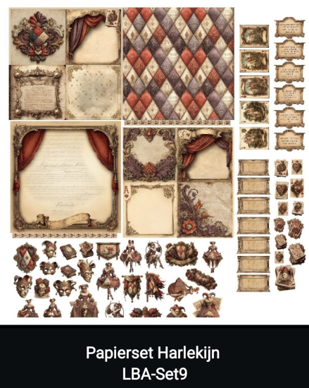 Harlekijn Papierset