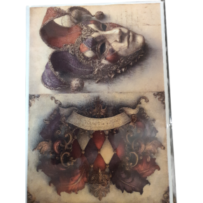 Reispapier harlekijn