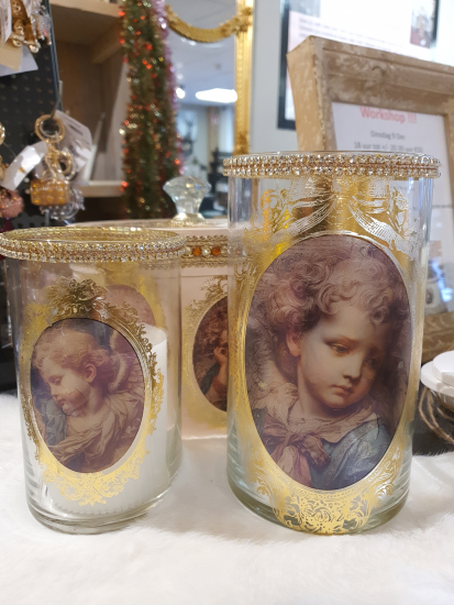 Set Brocante windlichten