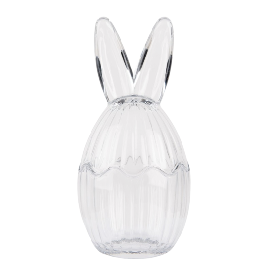 Glazen potje met konijnenoren