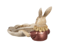 Decoratie konijn met schaal
