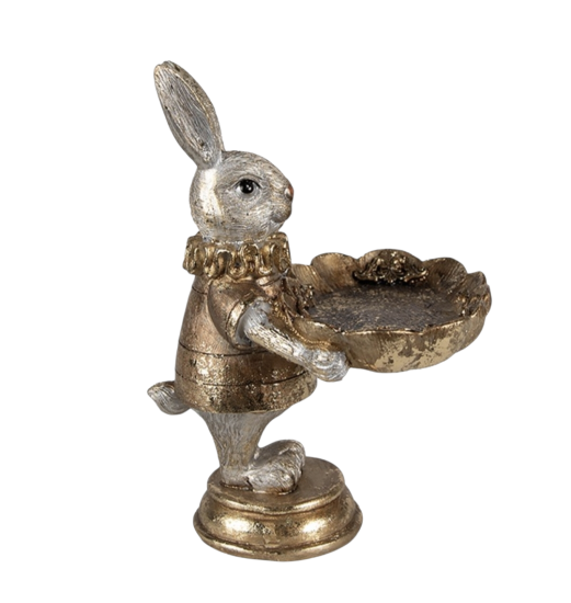 Konijntje met dienblad